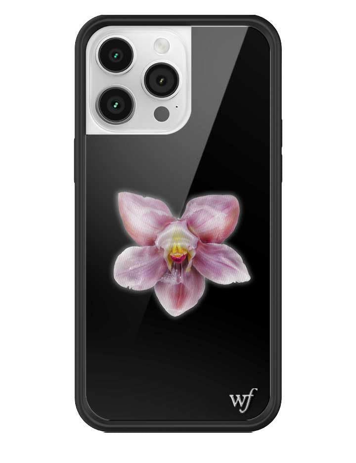 Orquídea | Funda negra para iPhone