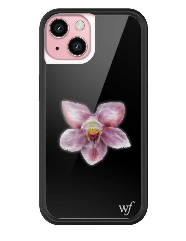 Orquídea | Funda negra para iPhone