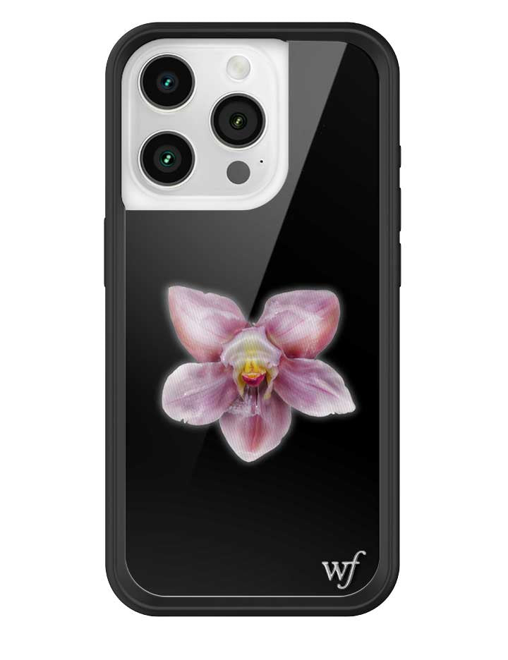 Orquídea | Funda negra para iPhone