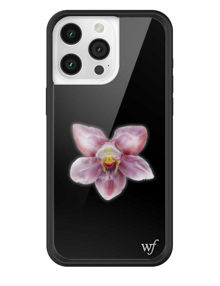 Orquídea | Funda negra para iPhone