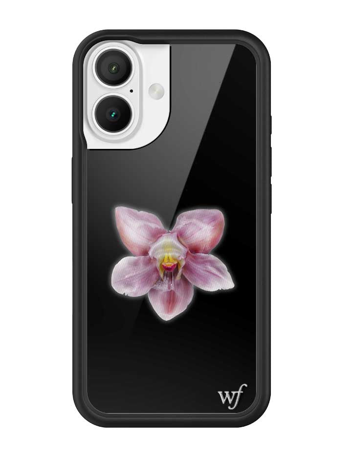 Orquídea | Funda negra para iPhone