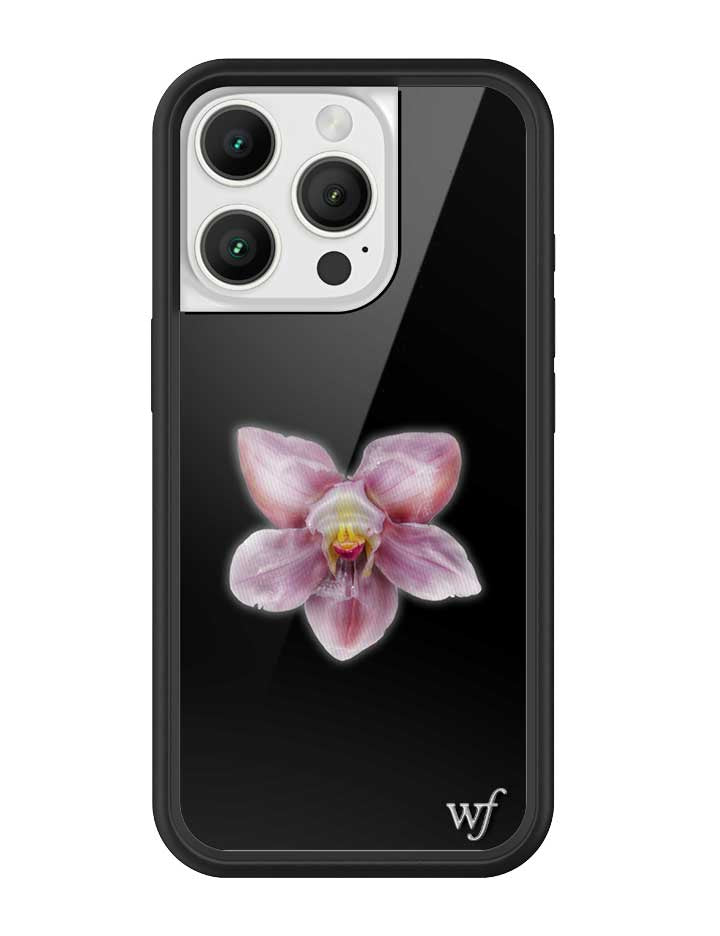 Orquídea | Funda negra para iPhone