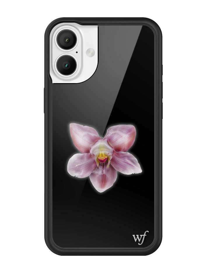 Orquídea | Funda negra para iPhone