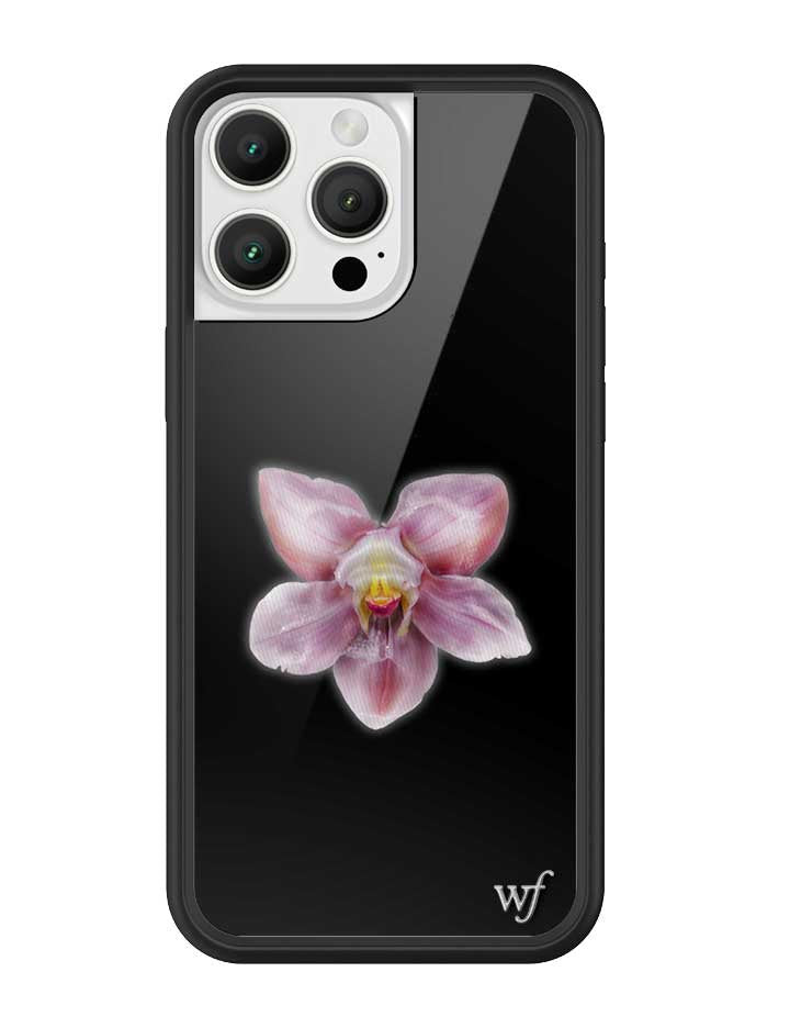 Orquídea | Funda negra para iPhone