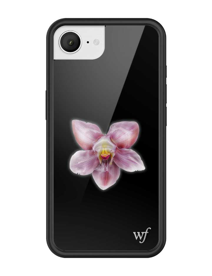 Orquídea | Funda negra para iPhone
