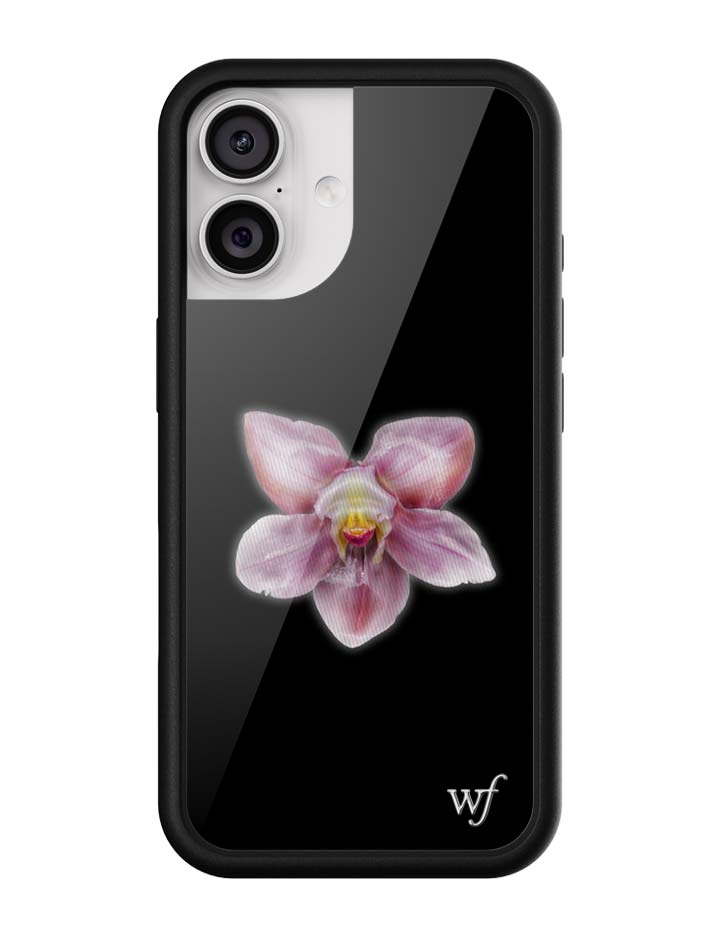Orquídea | Funda negra para iPhone