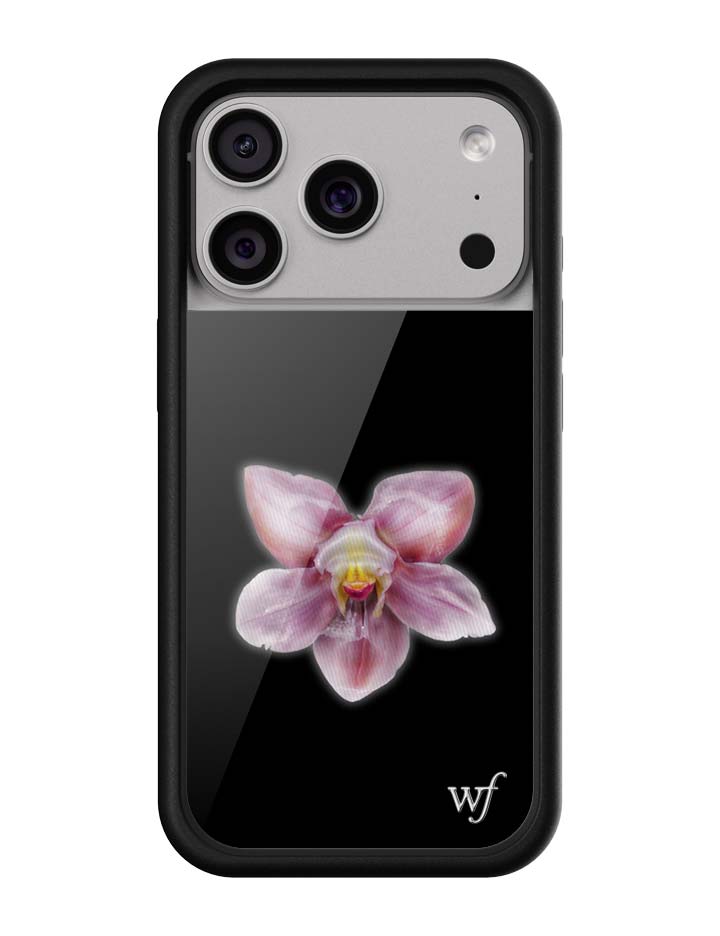Orquídea | Funda negra para iPhone