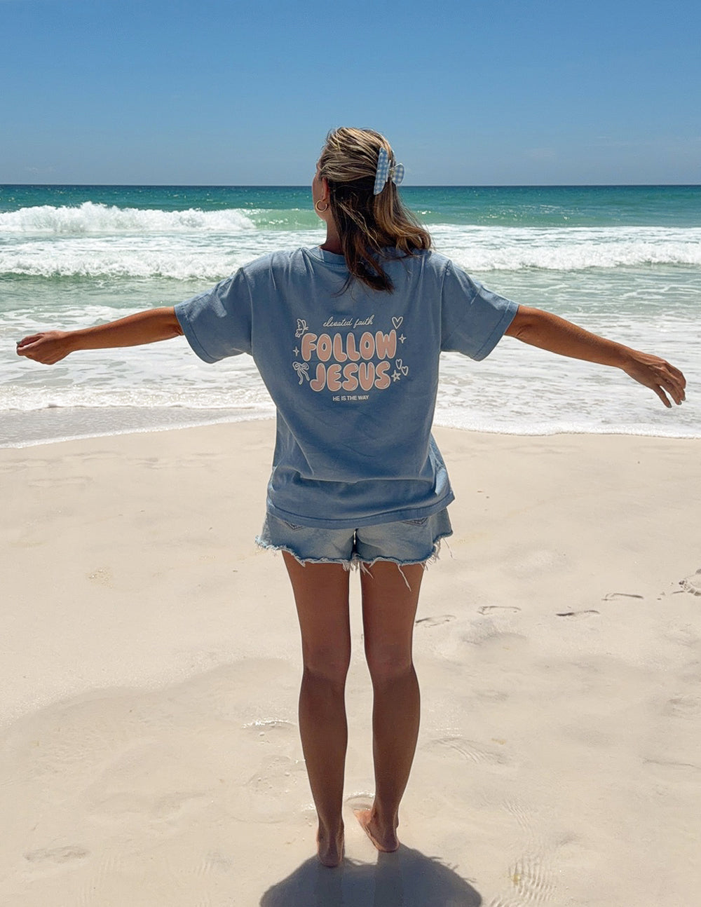 Camiseta unisex Sigue a Jesús