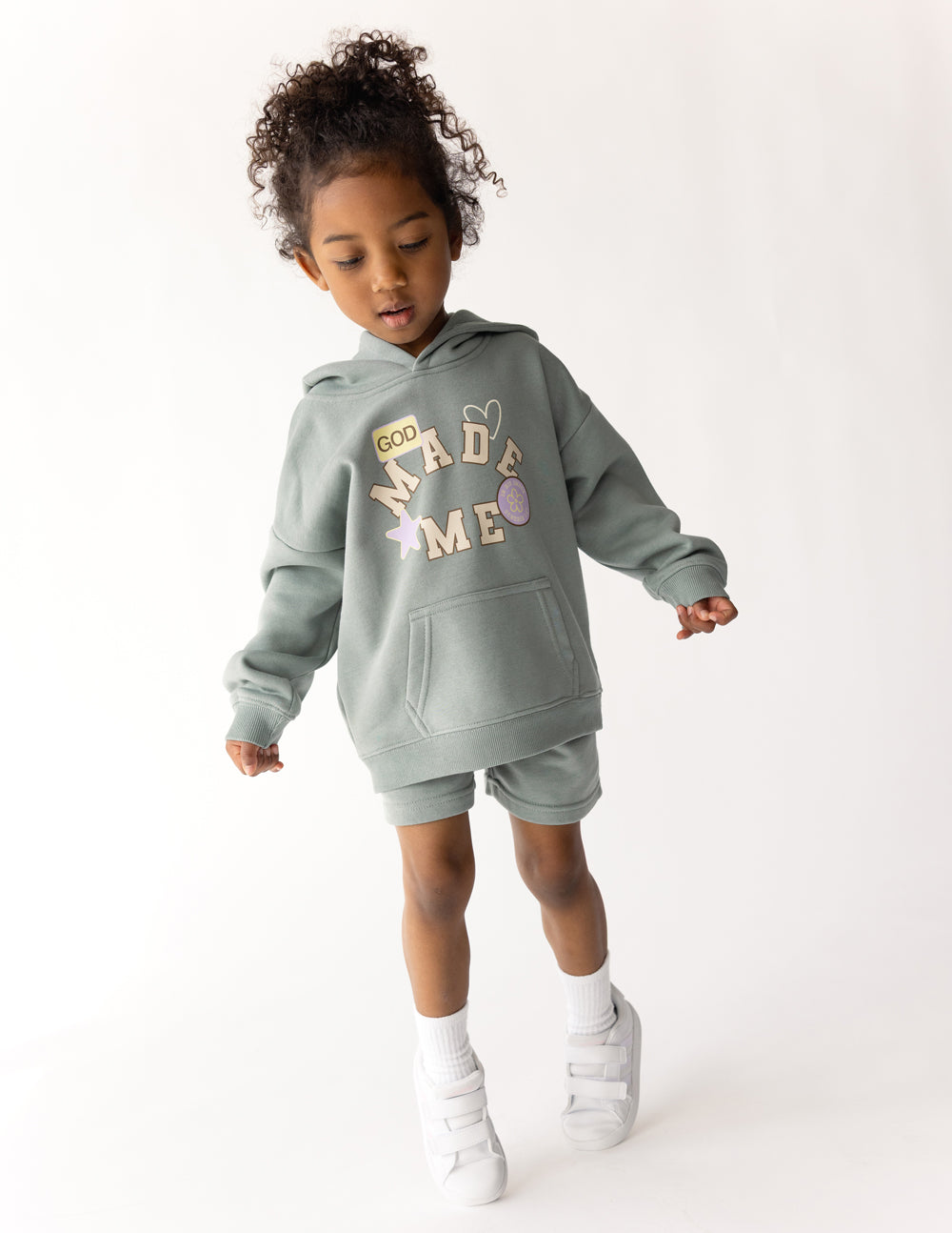 Sudadera con capucha para niños "Dios me creó"
