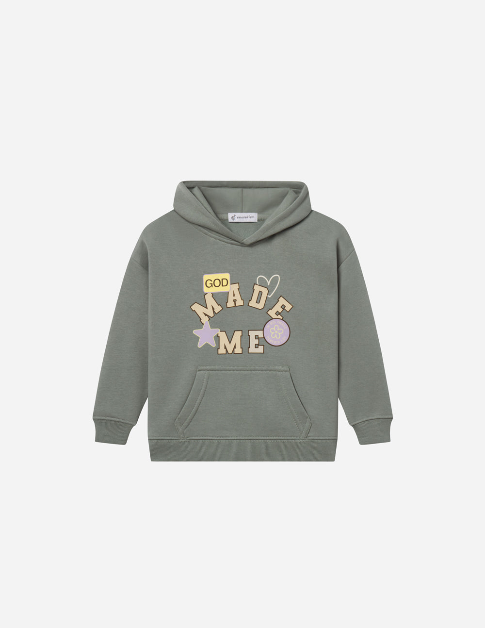 Sudadera con capucha para niños "Dios me creó"