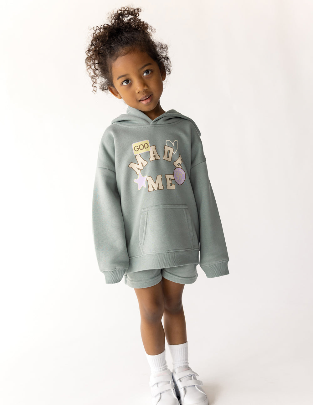 Sudadera con capucha para niños "Dios me creó"