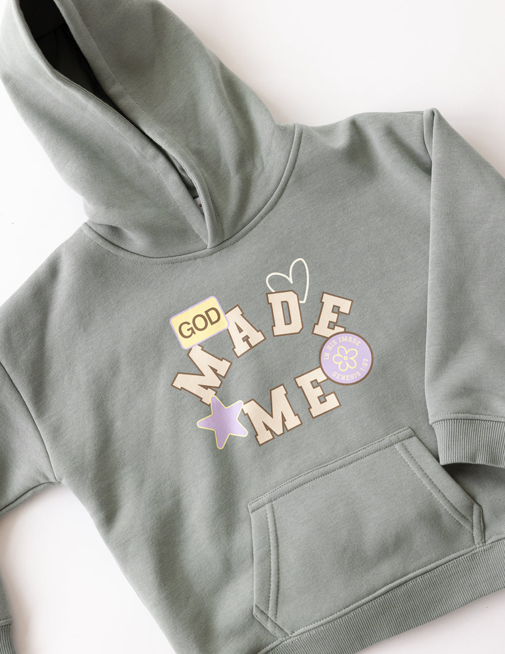 Sudadera con capucha para niños "Dios me creó"