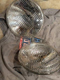GE 7-Inch Round Sealed-Beam Headlamps — Pair, Untested