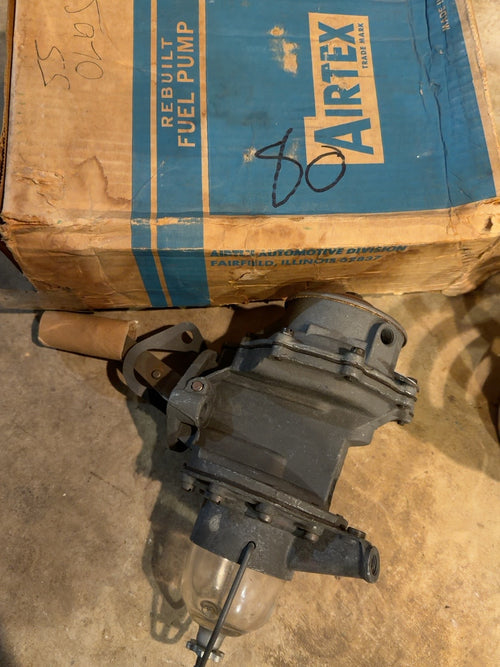Airtex Rebuilt Mechanical Fuel Pump with Glass Bowl — Untested
