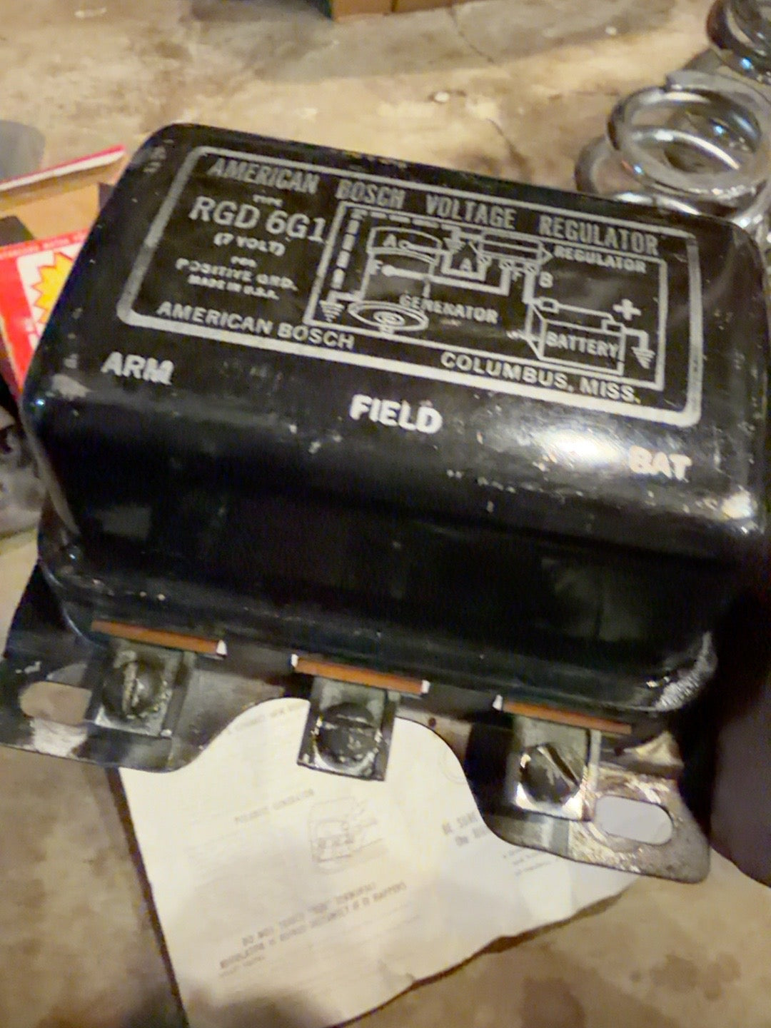 Delco Remy Voltage Regulator — Reconditioned, Untested