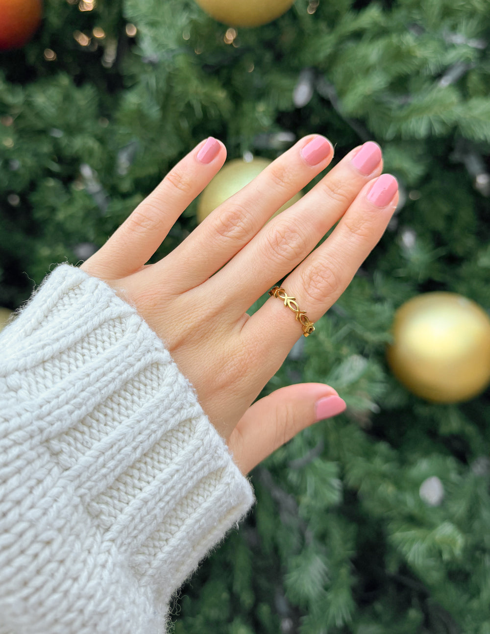 Anillo de Jesús Pez Infinito