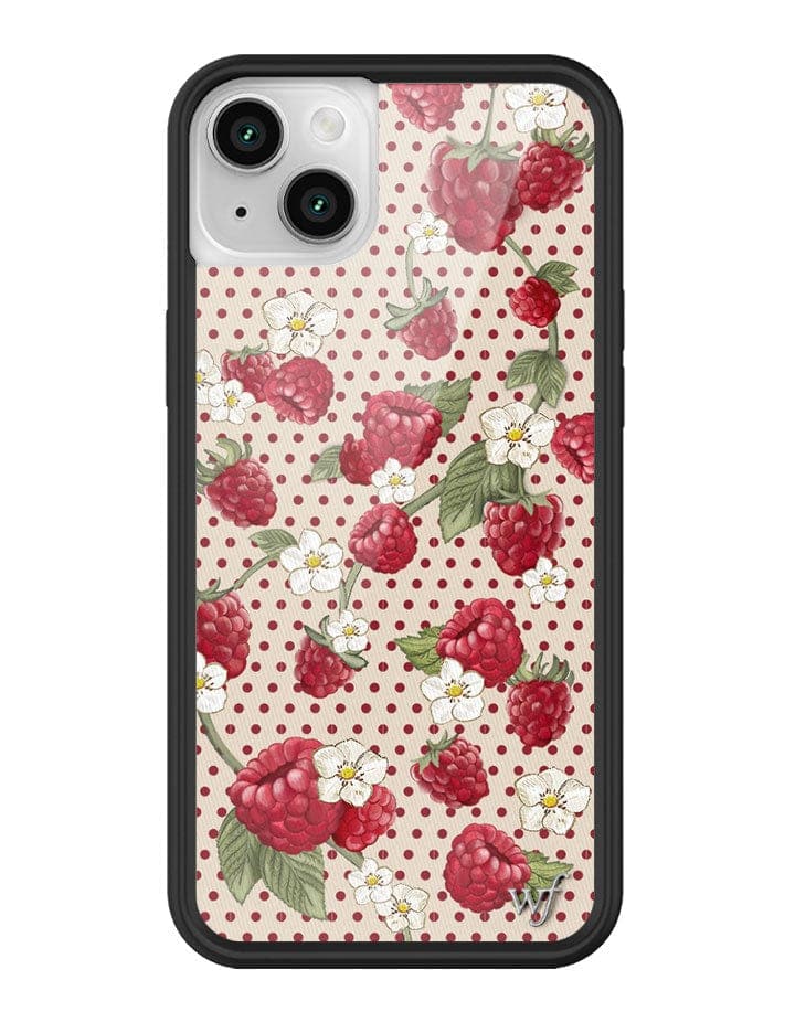 Raspberry Polka Dot iPhone Case