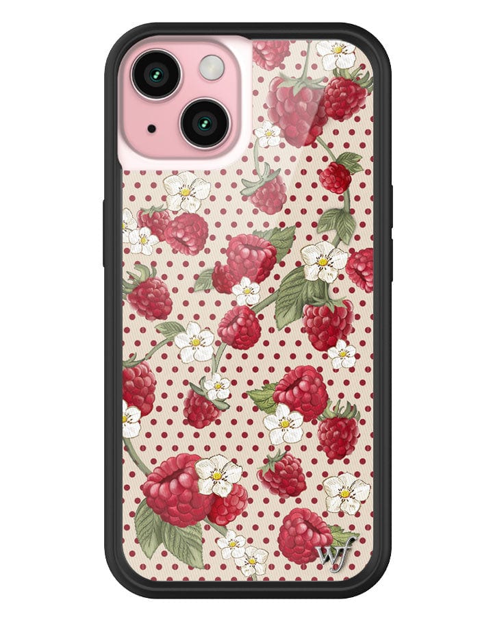 Raspberry Polka Dot iPhone Case