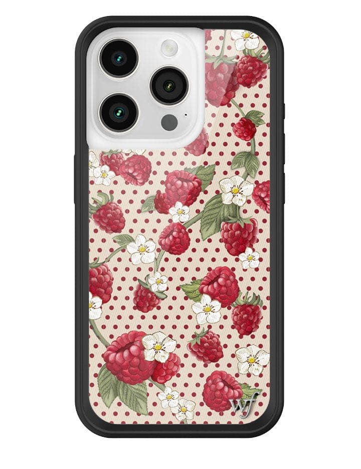 Raspberry Polka Dot iPhone Case