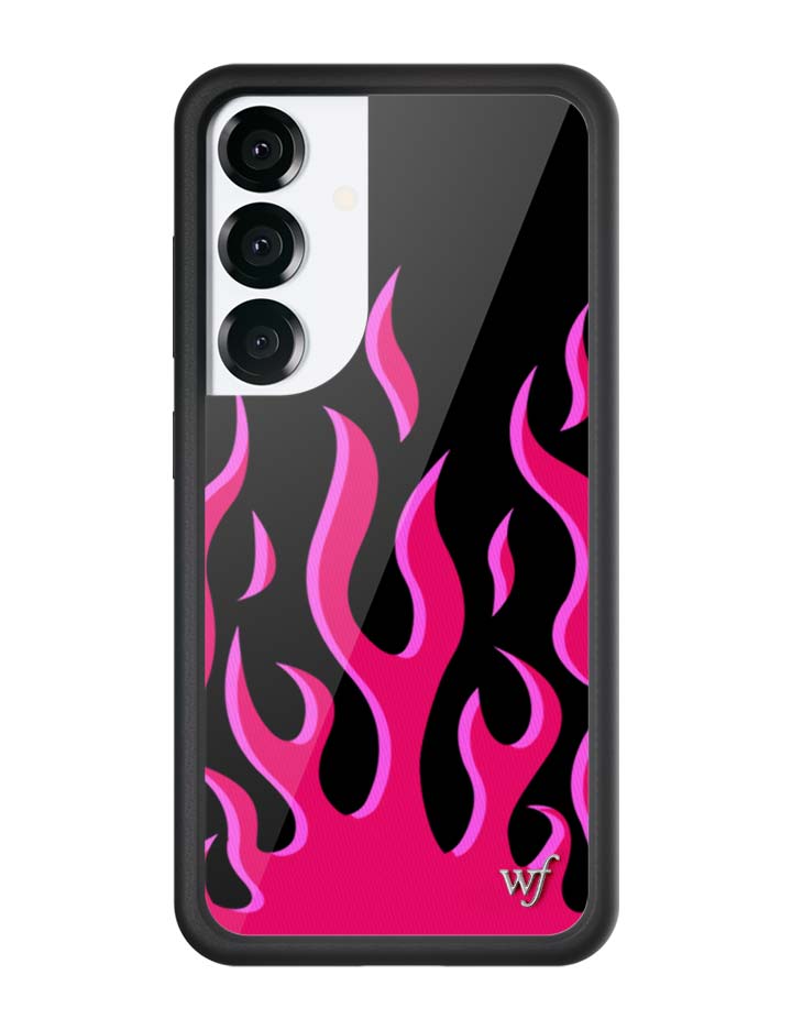 Llamas | Funda negra y roja para Samsung Galaxy
