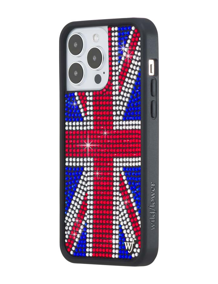 Rhinestone Union Jack iPhone Case