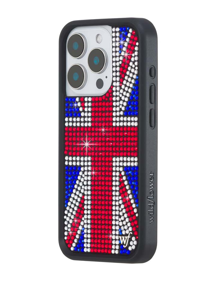 Rhinestone Union Jack iPhone Case