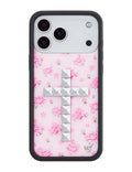 Stud Cross Forget Me Not Floral | Pink iPhone Case