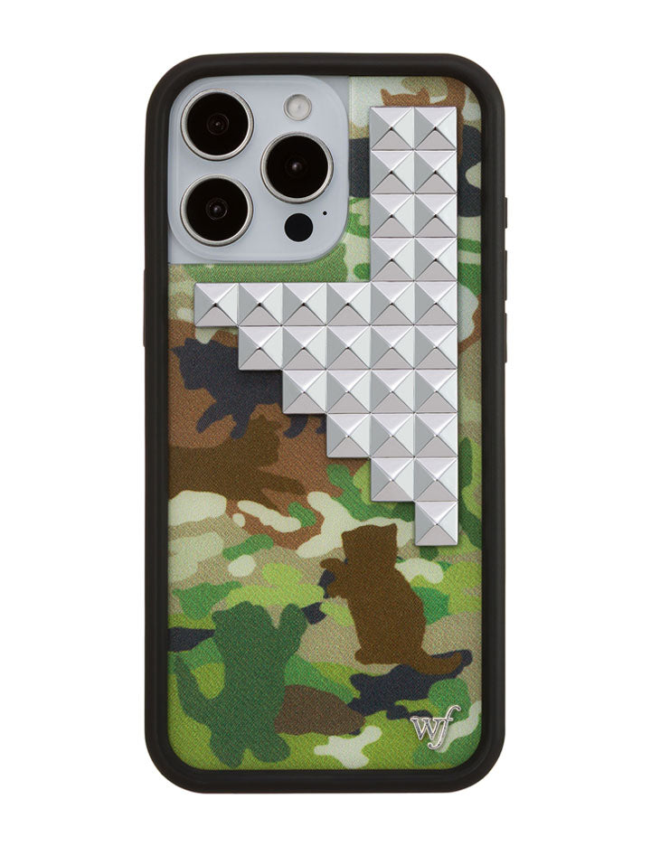 Cat Camo Stud iPhone Case
