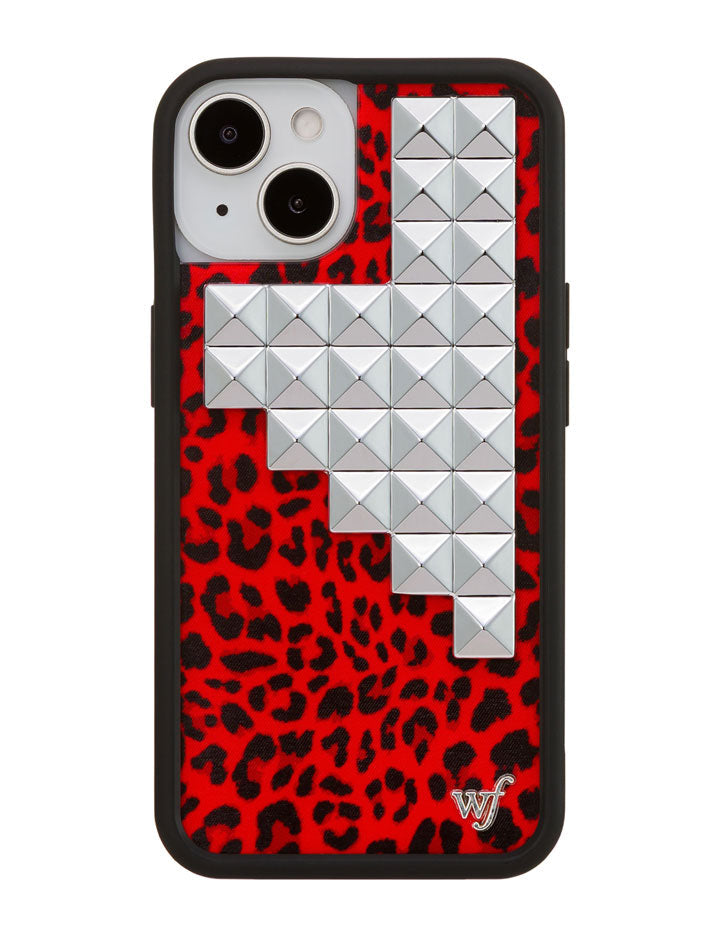 Red Meow Stud iPhone Case