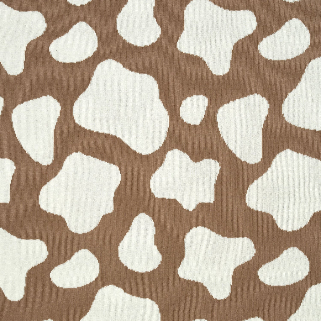 Baby Cow Jacquard Knit Blanket