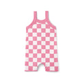 Pink Checker Baby Knit Playsuit