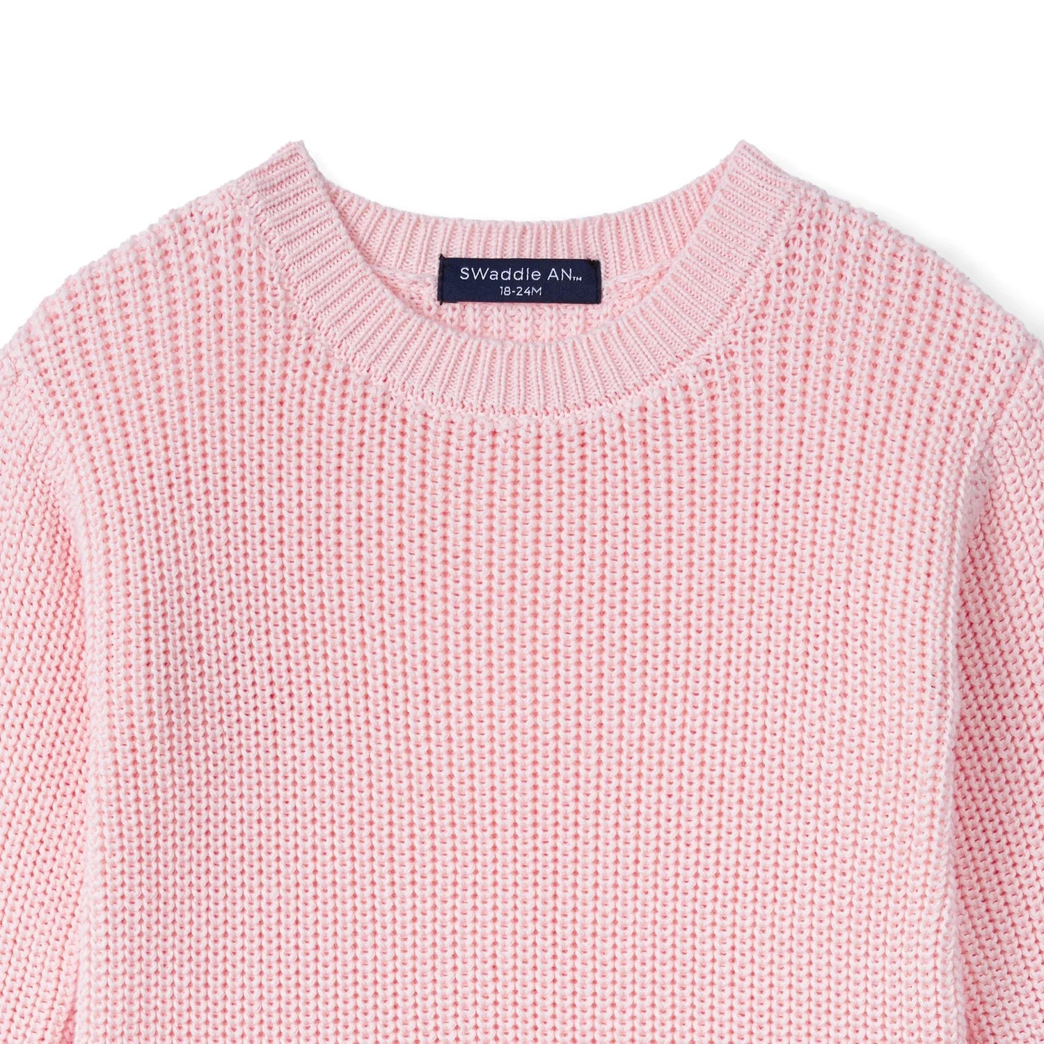 Baby Knit Romper Snap Closure in Pink