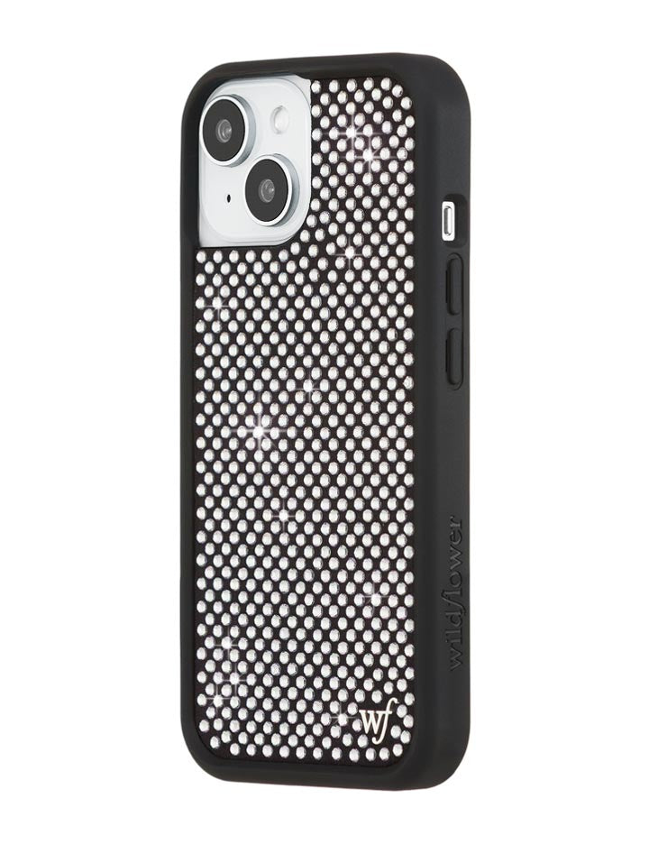 Rhinestone iPhone Case | White