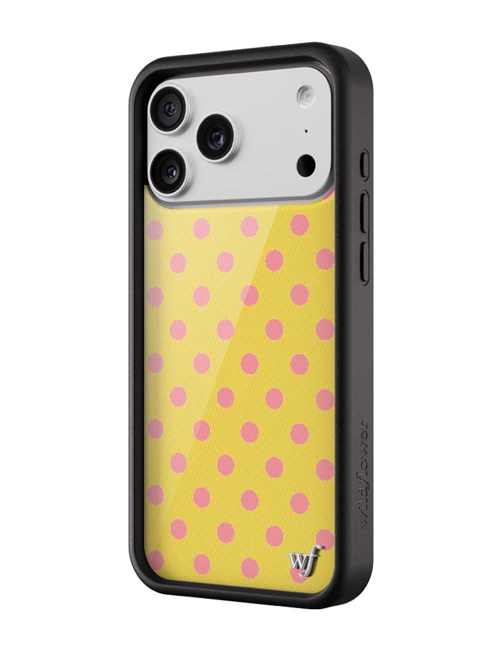 Polka Dot | Yellow and Pink iPhone Case