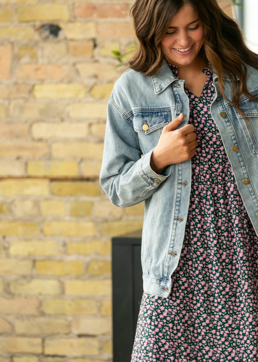 Chaqueta vaquera oversize Brinx de lavado claro