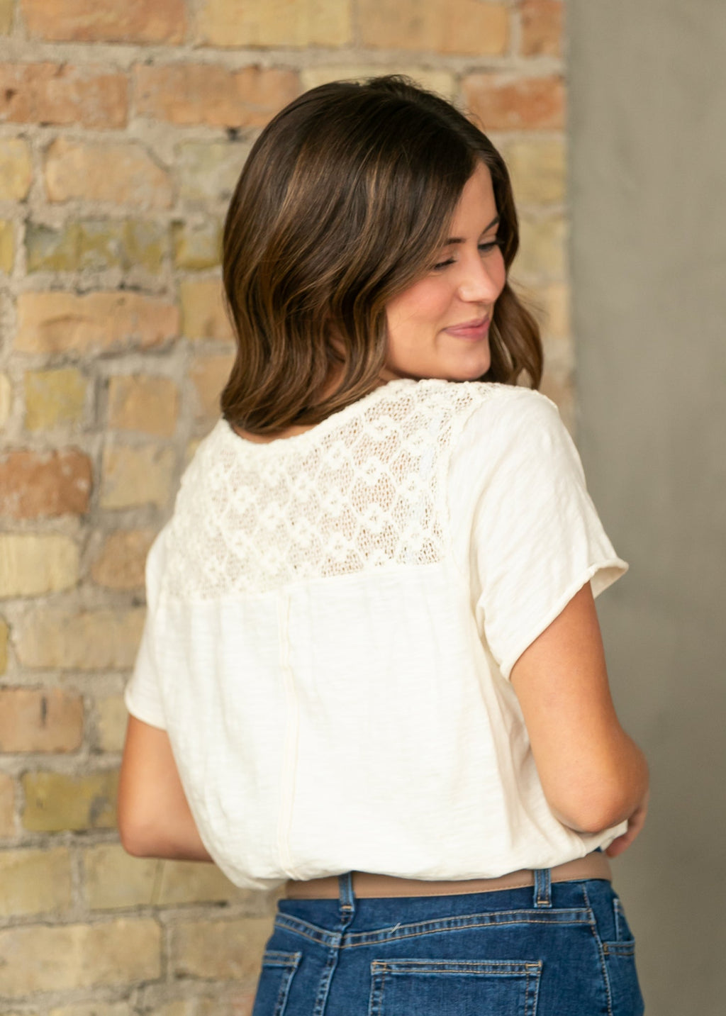 Falda midi vaquera Bryn Dark Wash