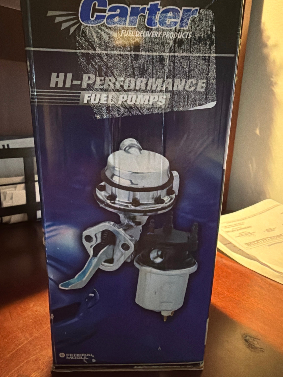 Carter Fuel Delivery Products Hi-Performance Fuel Pumps original box front
