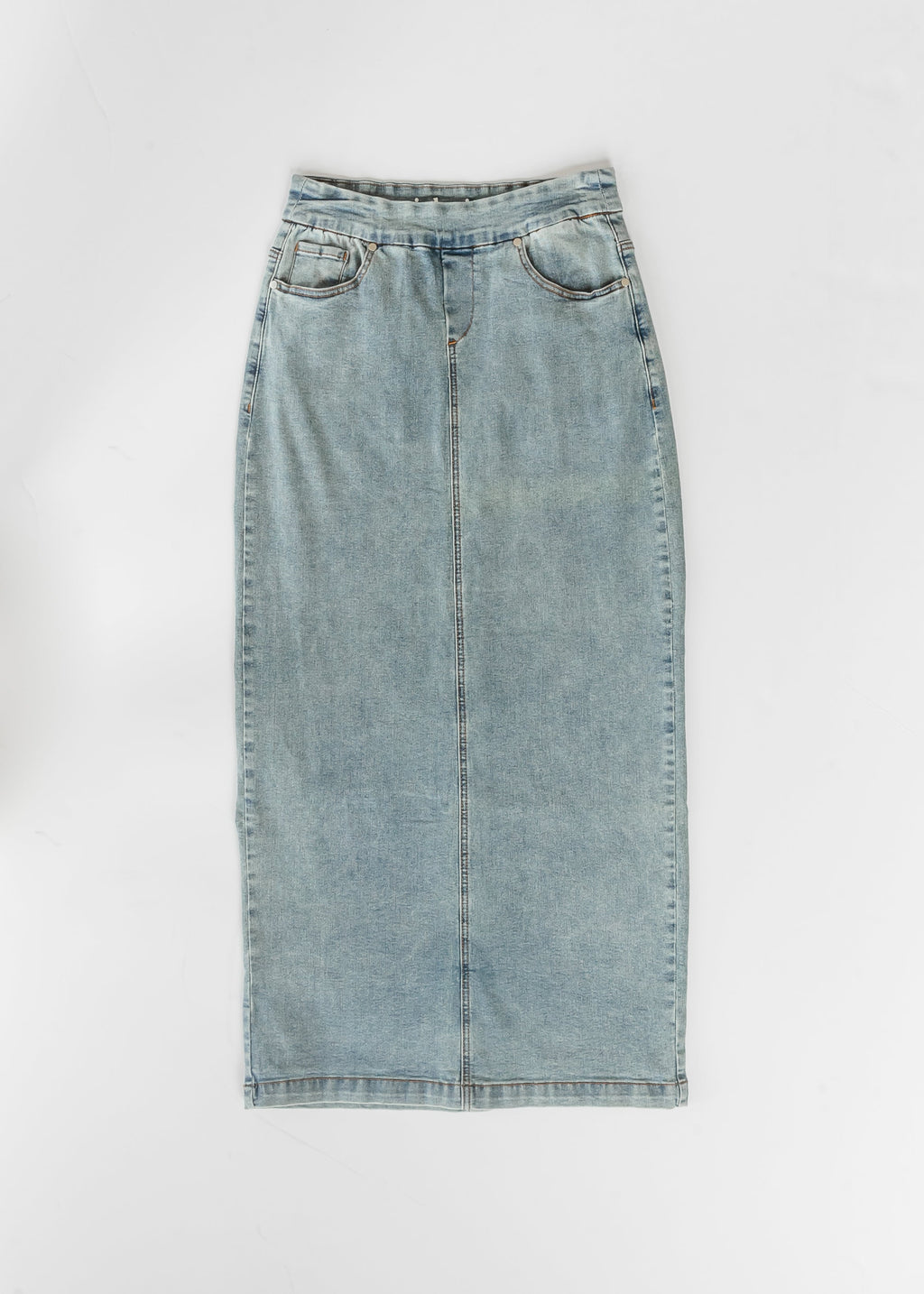 Falda vaquera larga Donna Classic Wash