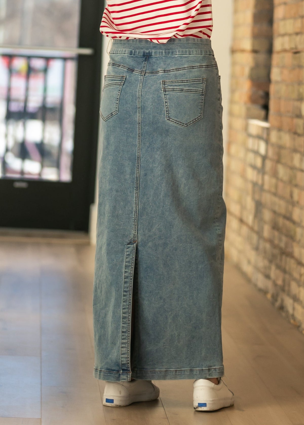 Falda vaquera larga Donna Classic Wash