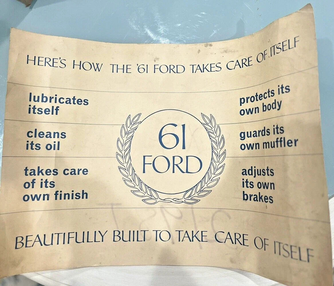 Original photo of “Here's How the ’61 Ford Takes Care of Itself” Poster