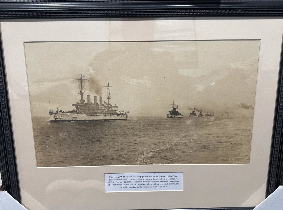 Original photo of 1909 Great White Fleet Original Photo