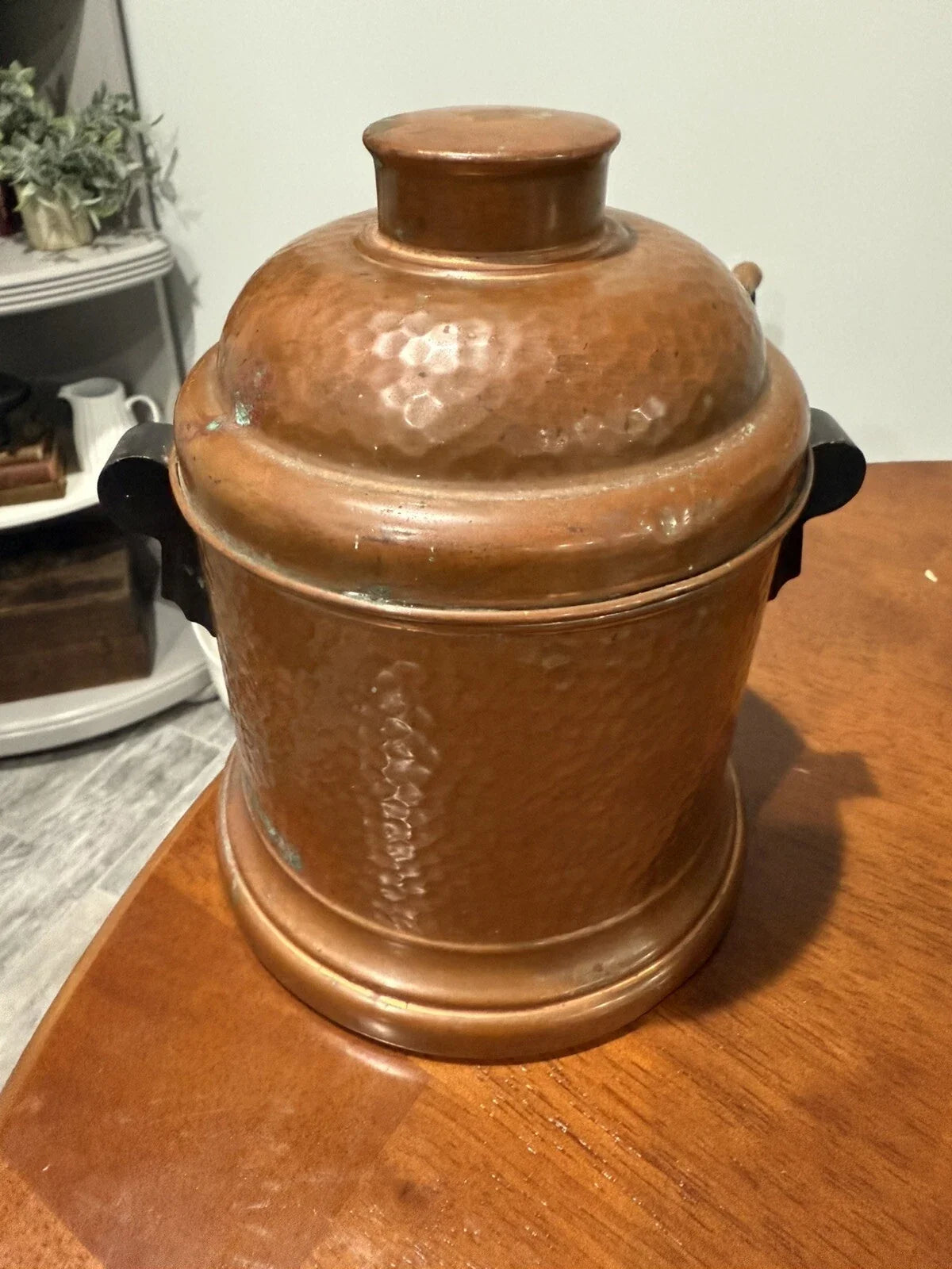 Original photo of Antique Bostonian Tobacco Cigar Humidor by Robbins Co.