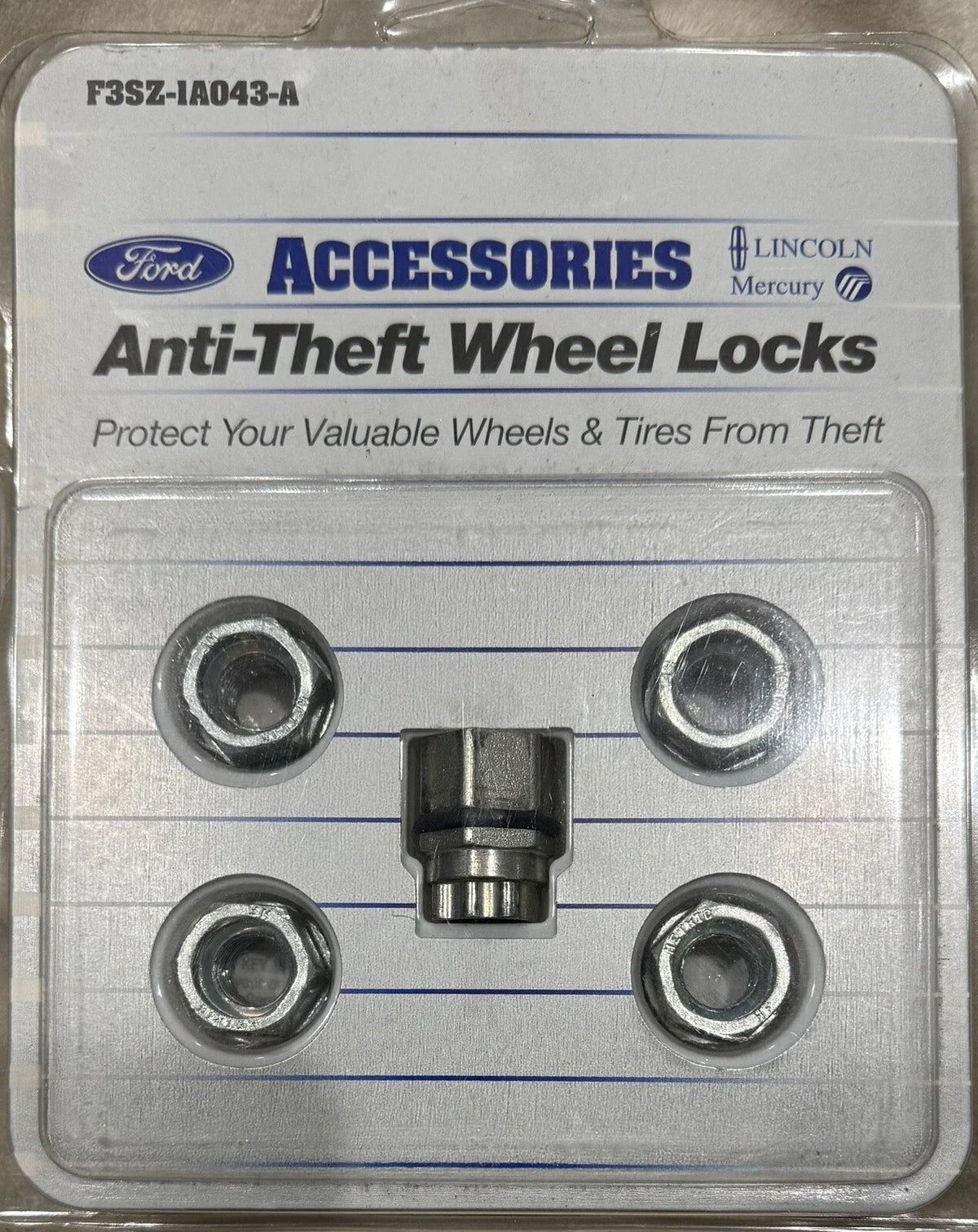 Original photo of Ford OEM Zinc-Plated Wheel Locks, F3SZ-1A043-A