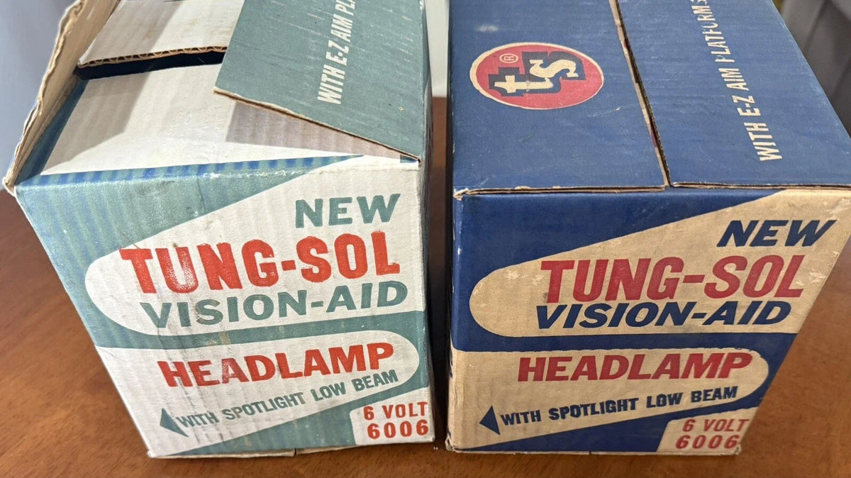Original photo of Tung-Sol Vision-Aid 6V Headlamps, Model 6006