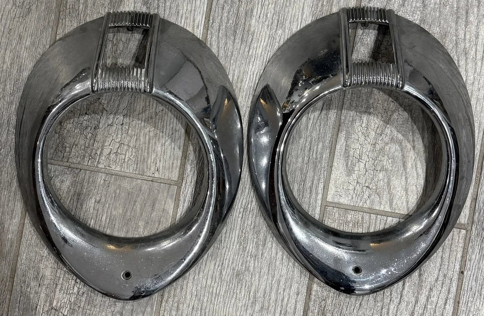 Original photo of 1940 Mercury Headlight Door Bezels