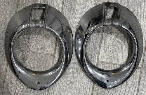 Original photo of 1940 Mercury Headlight Door Bezels
