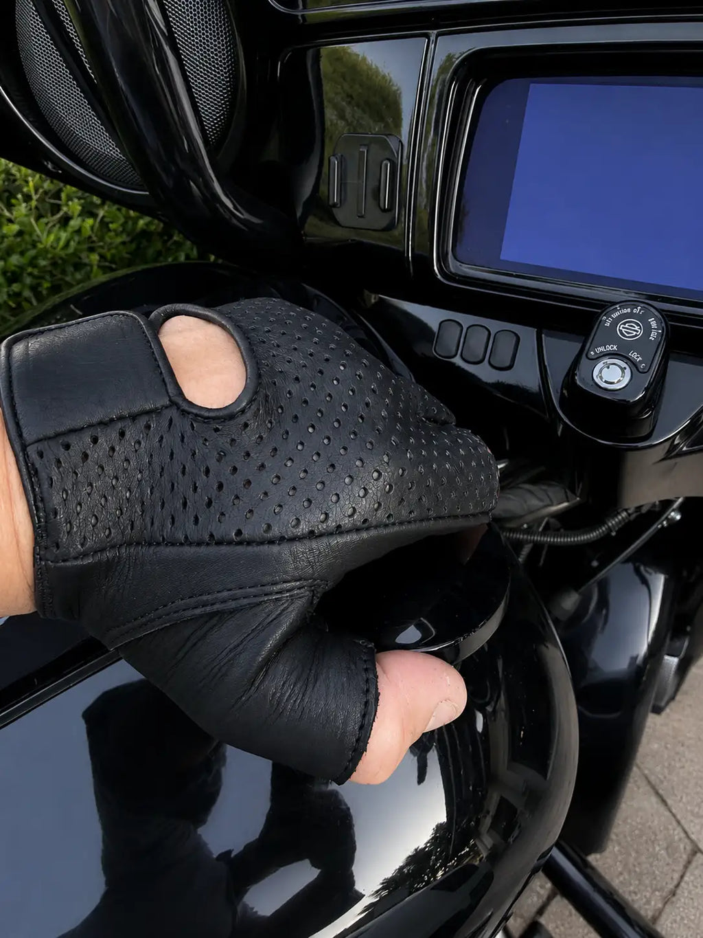 Guantes de piel de ciervo sin dedos