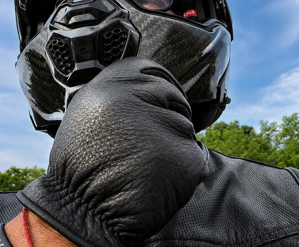 Guantes de piel de ciervo con forro polar