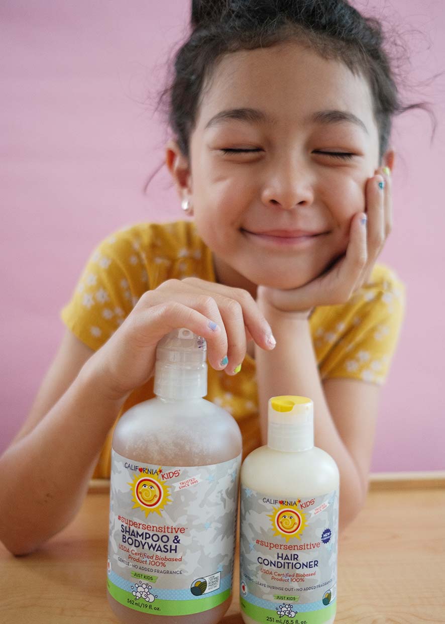 (Sin fragancia) Champú + Acondicionador #SuperSensitive™ para niños
