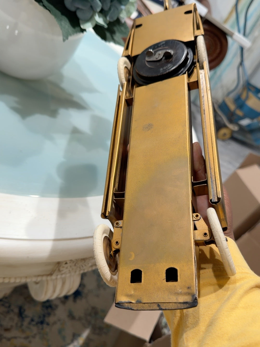 Underside of Golden Arrow racer